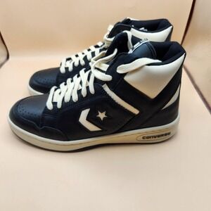 Converse Weapon Mid Shoes Mens Size 9.5 Black White Basketball Sneakers A04400C
